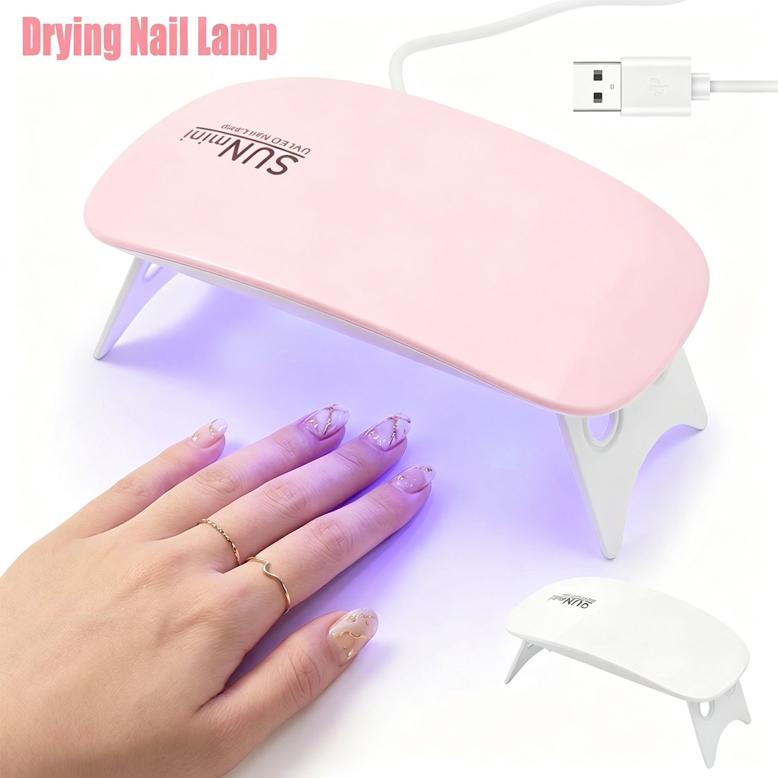 Exposure Unit Uv - UV-Nagellack-Trockner, Tisch-Nageltrockner, Gel-Lack-Aushärtelampe, LED-Licht für DIY-Nagelkunst,