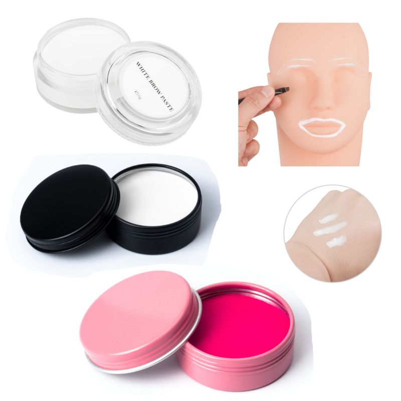 White Toner Transfer Paper - Weiß/Rosa Tattoo Brow Paste Microblading Augenbraue