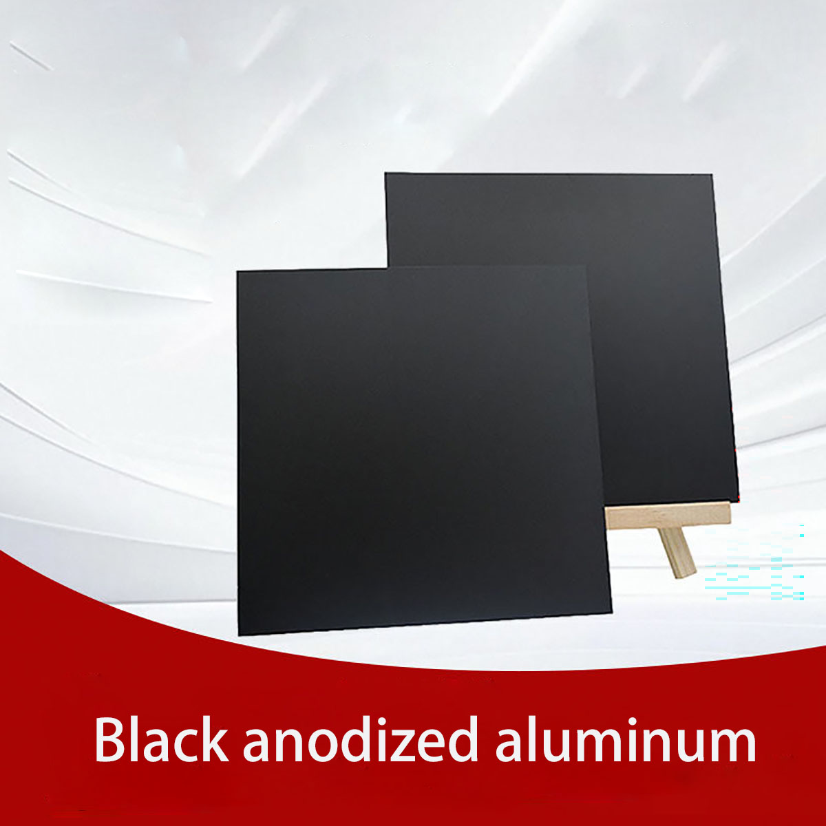 Commercial Uv Printing - 0,5mm Schwarz Eloxierte Aluminiumplatte Kundenspezifisch Lasergeschnitten