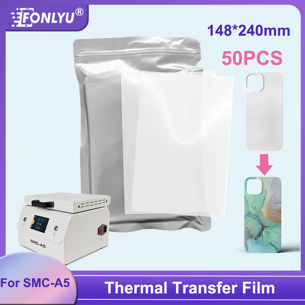 Printable Heat Transfer Vinyl - Fonlyu 50 Stück 3D-Sublimationsfolie, Papier für