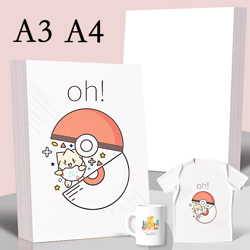 White Toner Transfer Paper - 20/50Pcs A3 A4 Sublimation Wärme Transfer