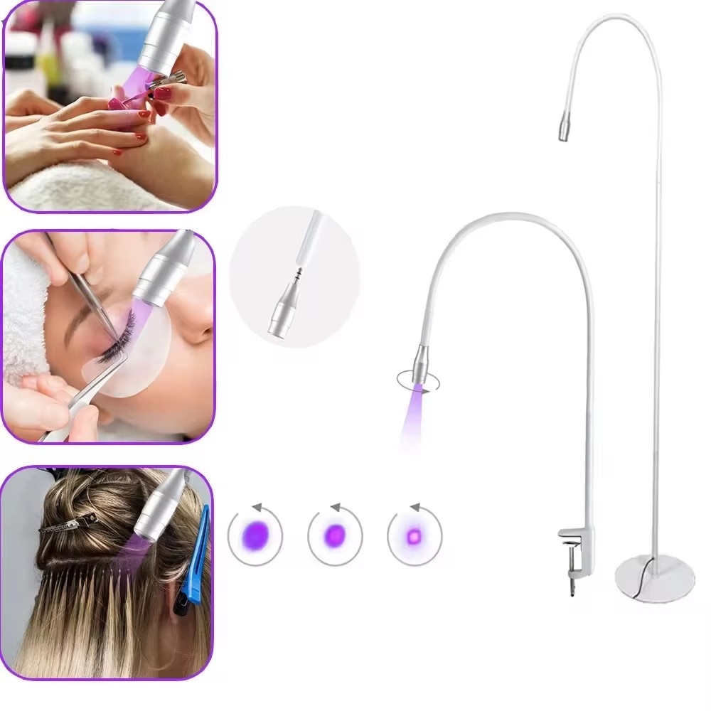 Exposure Unit Uv - UV-Wimpernlicht, UV-Wimpernkleber, 5 W, LED-Wimpernverlängerung, Nagel-Tech-Kleberlampe