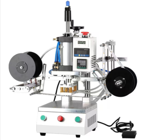 Foil Transfer Machine - Heißprägemaschine für Markenlogos, Pneumatische Heißfolienprägung, Heißfolien-Transferdruck,