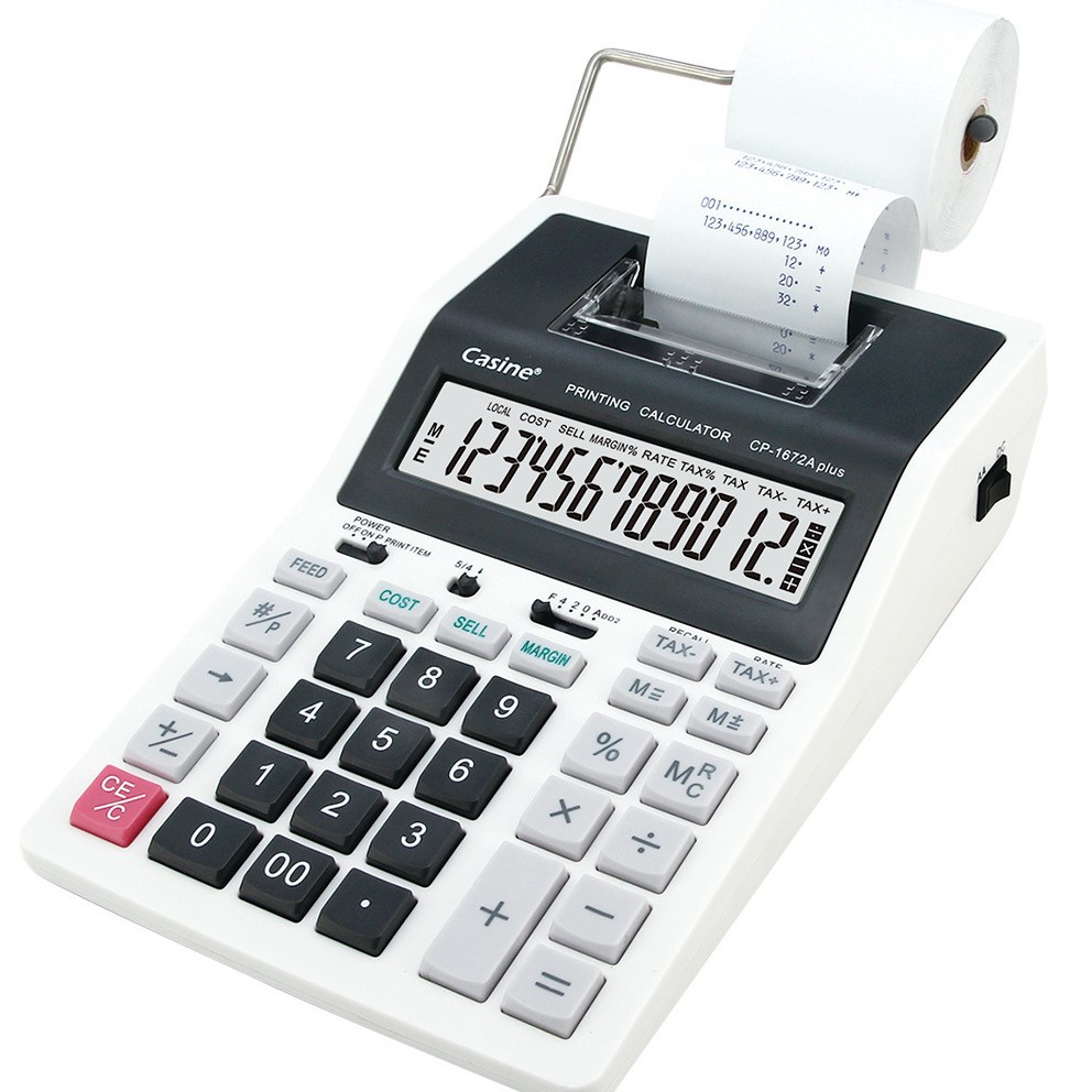 Commercial Printing Types - Casine Büro Finanz Monochrom-Druckrechner Bank Superleder