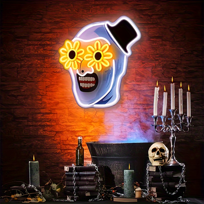 Commercial Uv Printing - Terrifier UV-gedrucktes Neonschild, Halloween-Atmosphäre, LED-Neonlicht für