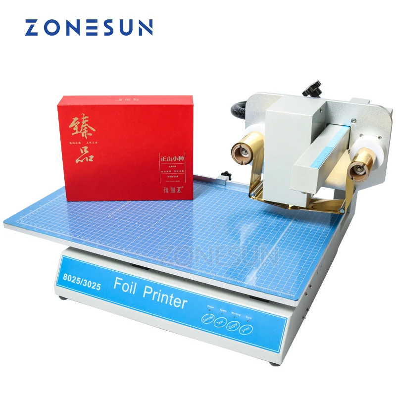Foil Transfer Machine - ZONESUN 8025 Heißprägemaschine Digitaler Presssimulator Blattdrucker
