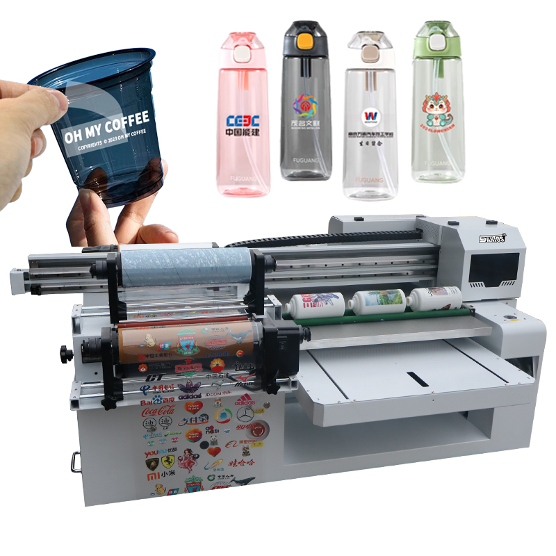 Commercial Uv Printing - 6090 UV-Roll-Flachbettdrucker Maschine Hochgeschwindigkeits-automatischer UV-Tintenstrahldrucker Metall-Holzdruck