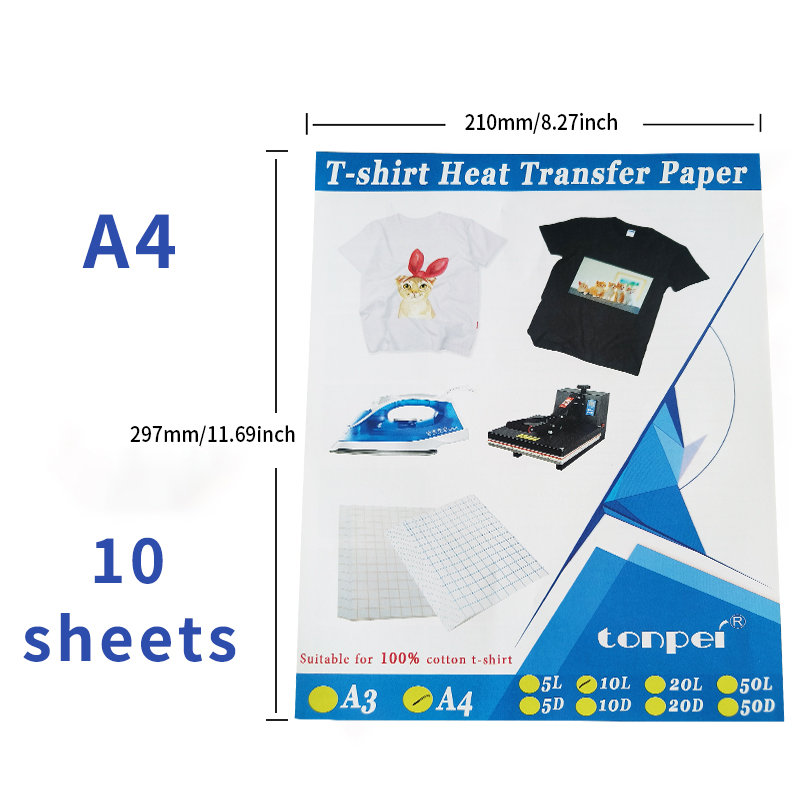 10 Blatt Inkjet-Wärmeübertragu – White Toner Transfer Paper Bewertung und Preis