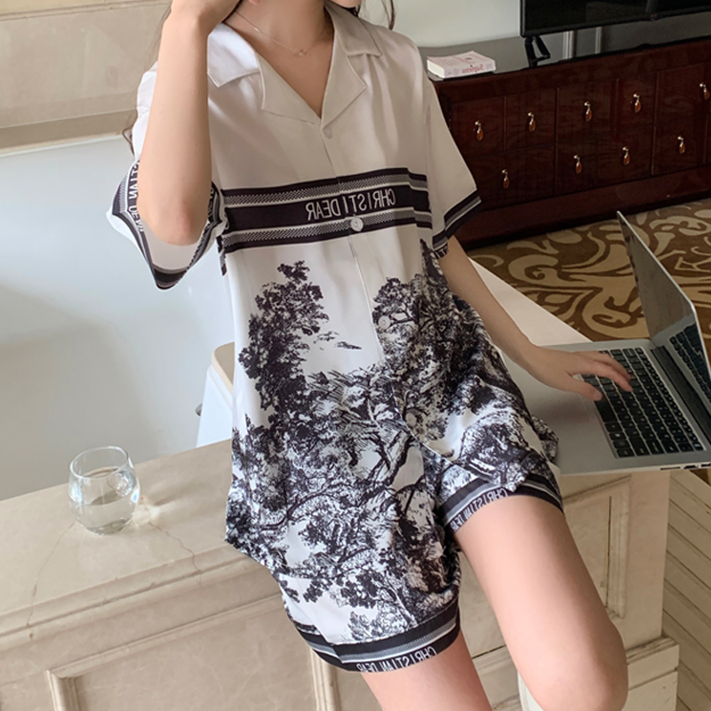 Sommer frauen Pyjamas Set Luxu – Direct To Garment Ink Bewertung und Preis