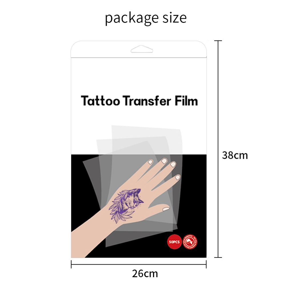 50 Stück transparentes Tattoo  – Foil Transfer Machine Bewertung und Preis