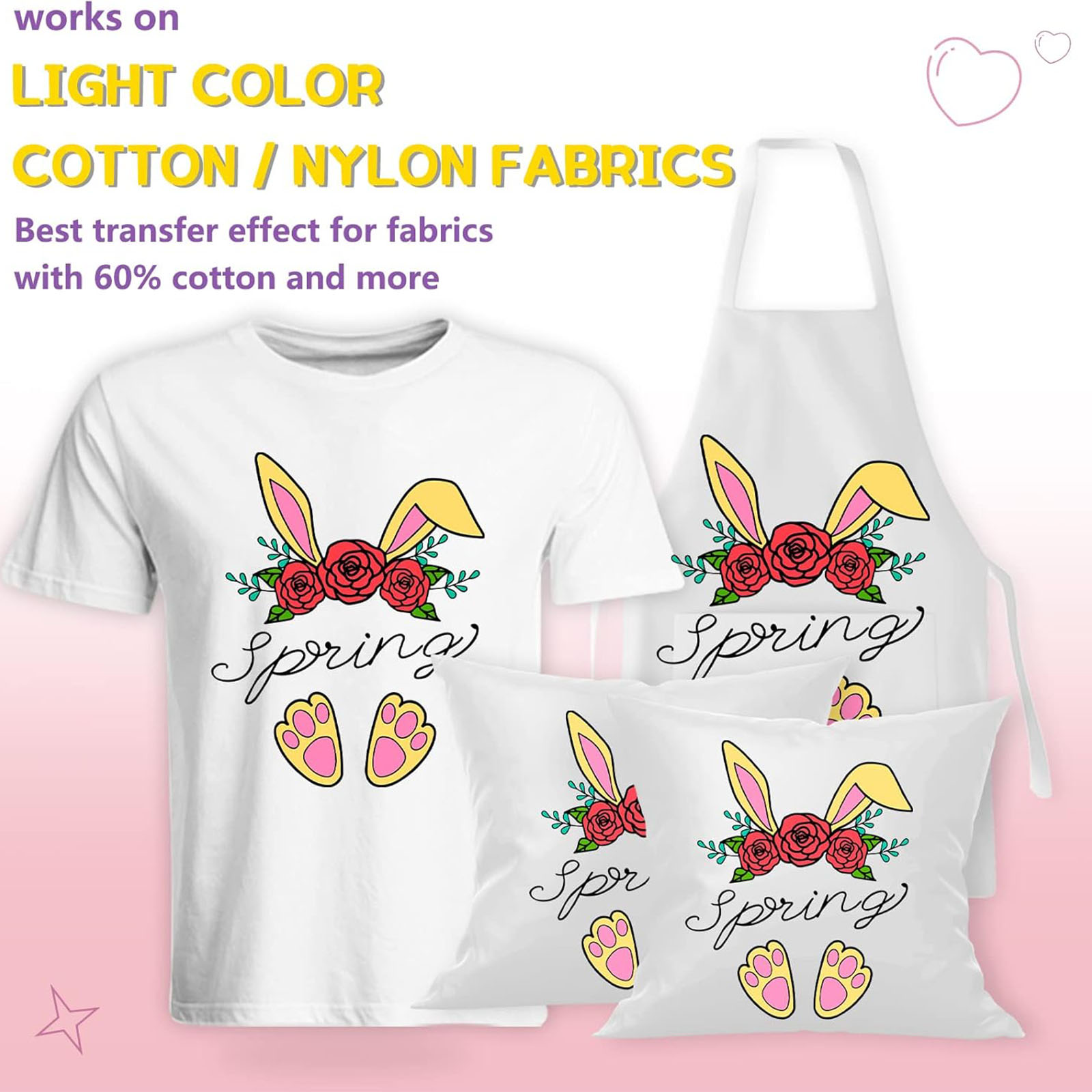 5 Blatt A4-Wärmeübertragungspa – Printable Heat Transfer Vinyl Bewertung und Preis