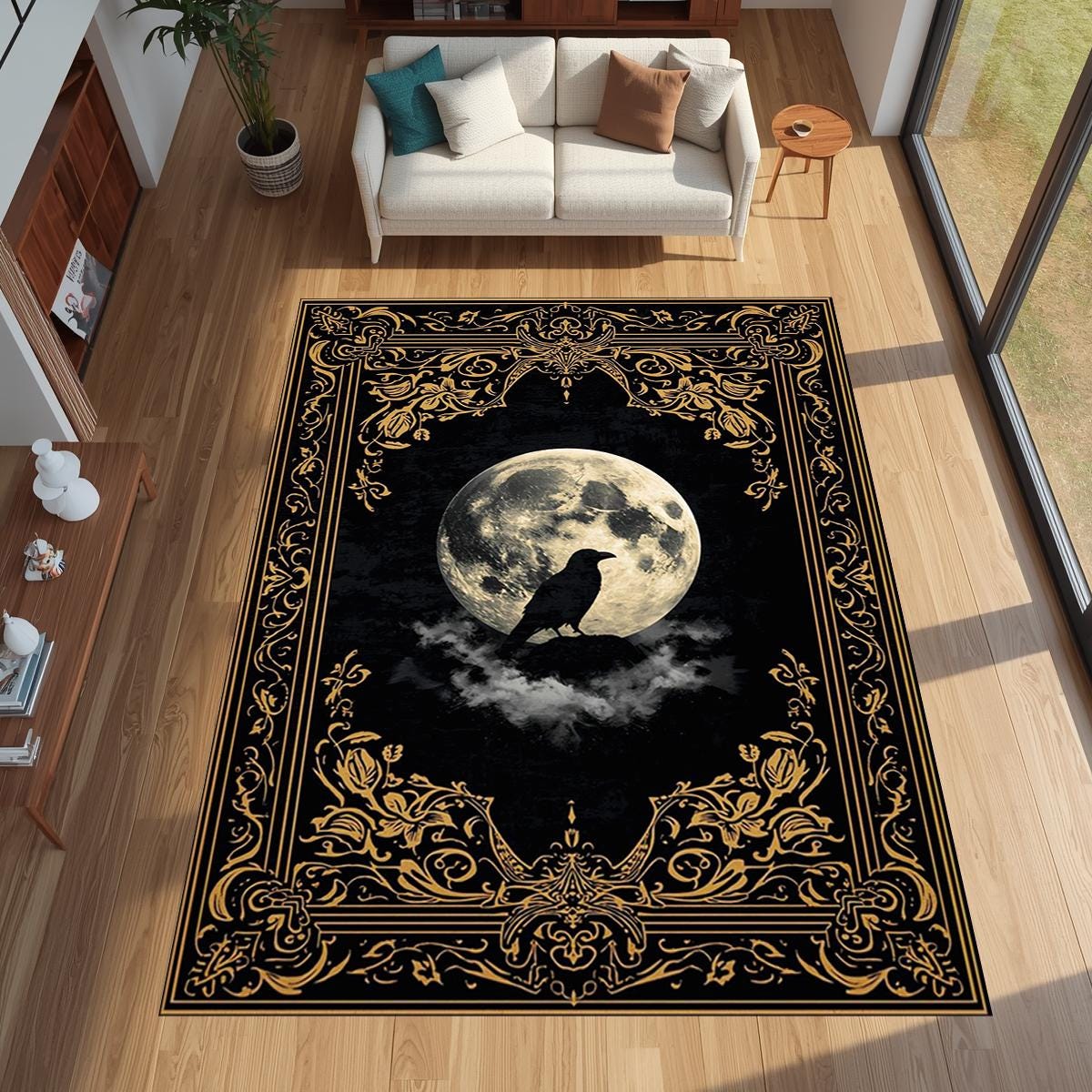 Gothic Golden Raven Full Moon  – Commercial Printing Machine Bewertung und Preis