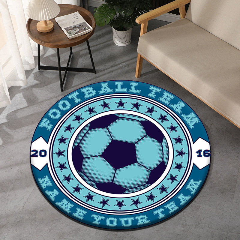 Fußball-Thema, runder Teppich, – Commercial Printing Machine Bewertung und Preis