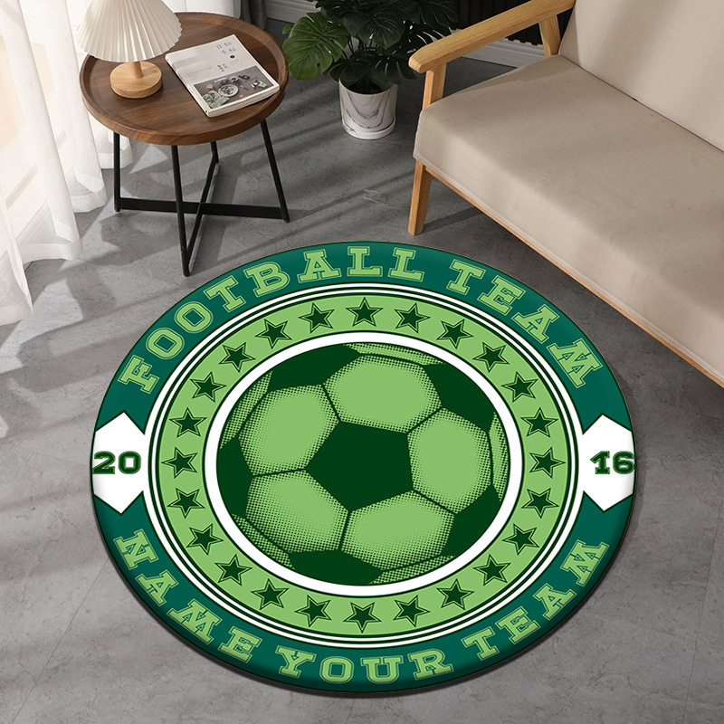 Fußball-Thema, runder Teppich, – Commercial Printing Machine Bewertung und Preis